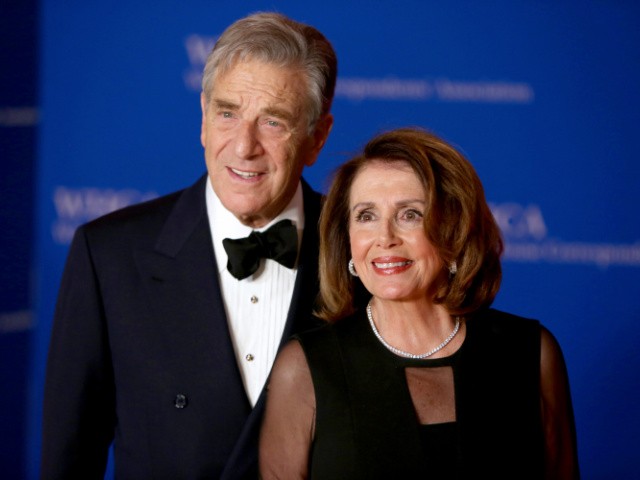 Paul Pelosi (L) and House Minority Leader Nancy Pelosi (D-CA) attend the 2018 White House Correspondents' Dinner at Washington Hilton on April 28, 2018 in Washington, DC. (Photo by Tasos Katopodis/Getty Images)