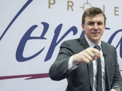 NATIONAL HARBOR, MD - FEBRUARY 28: James OKeefe, an American conservative political activist and founder of Project Veritas, meets with supporters during the Conservative Political Action Conference 2020 (CPAC) hosted by the American Conservative Union on February 28, 2020 in National Harbor, MD.