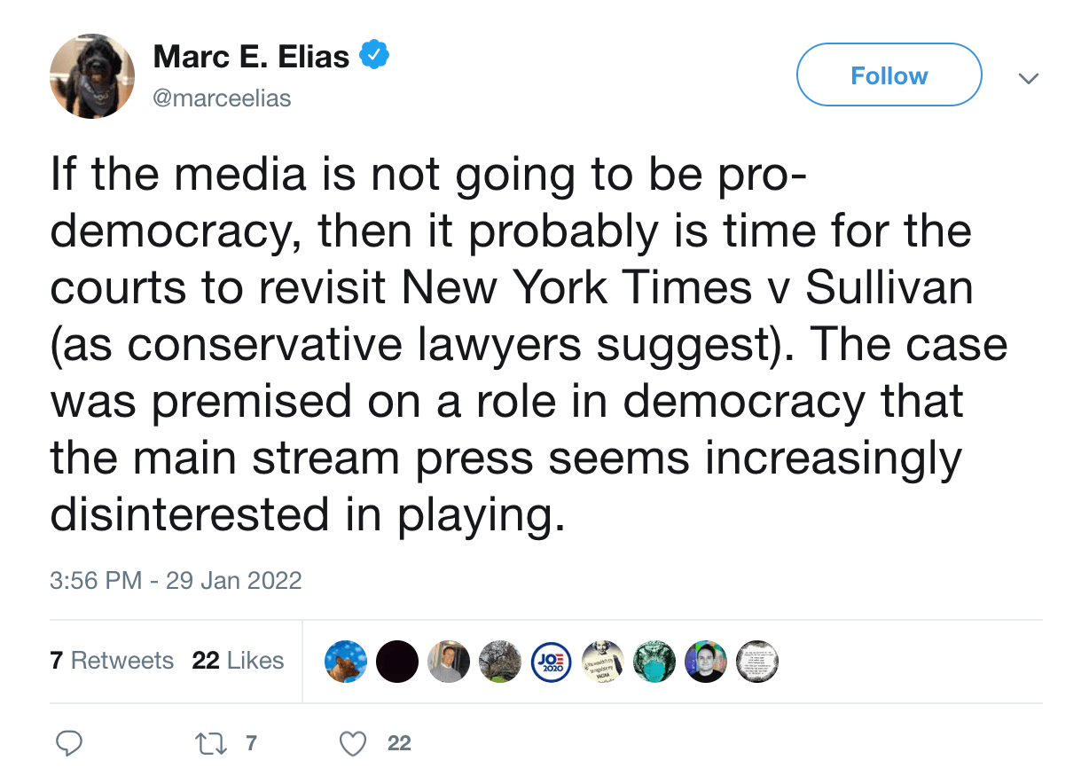 Marc Elias tweet (Twitter)