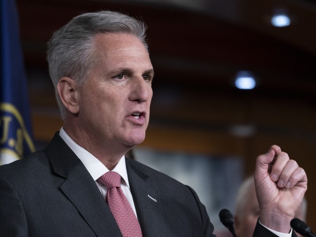 House Minority Leader Kevin McCarthy of California speaks with reporters during a news conference on Capitol Hill, Wednesday, Nov. 3, 2021, in Washington.