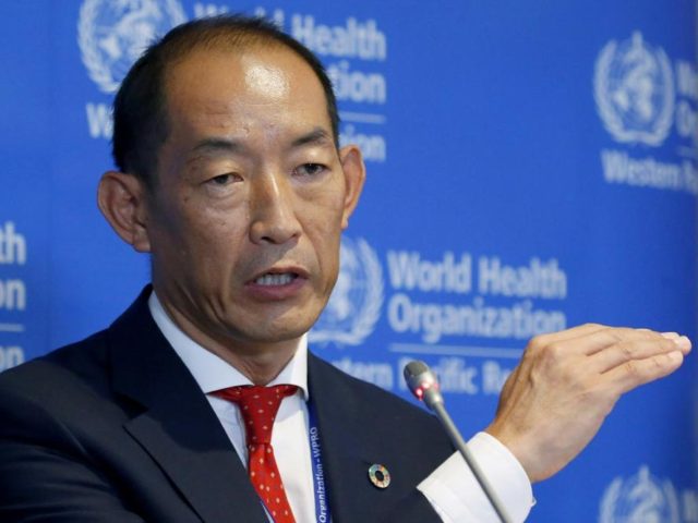FILE – World Health Organization Regional Director for Western Pacific Takeshi Kasai addresses the media at the start of the five-day annual session Monday, Oct. 7, 2019, in Manila, Philippines. Current and former staffers have accused Kasai of racist, unethical and abusive behavior that has undermined the U.N. health agency’s …