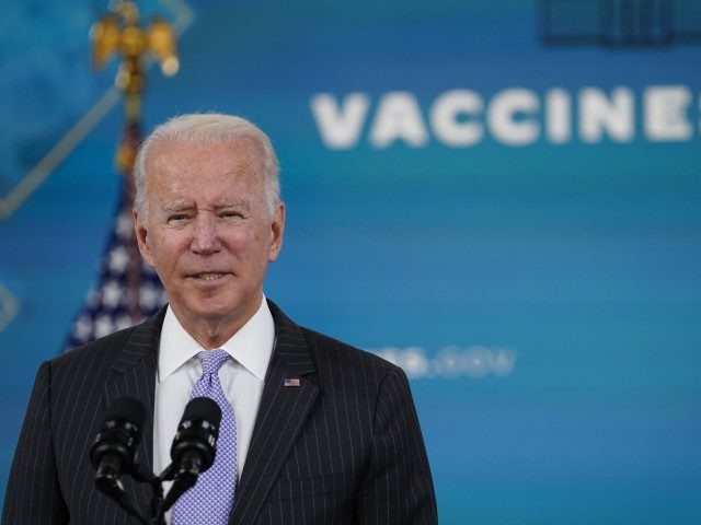 President Joe Biden talks about the newly approved COVID-19 vaccine for children ages 5-11
