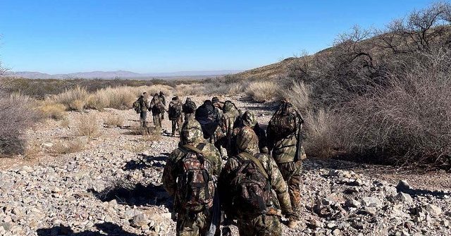 Large Migrant Group Wearing Camo Arrested in Remote West Texas Border Sector