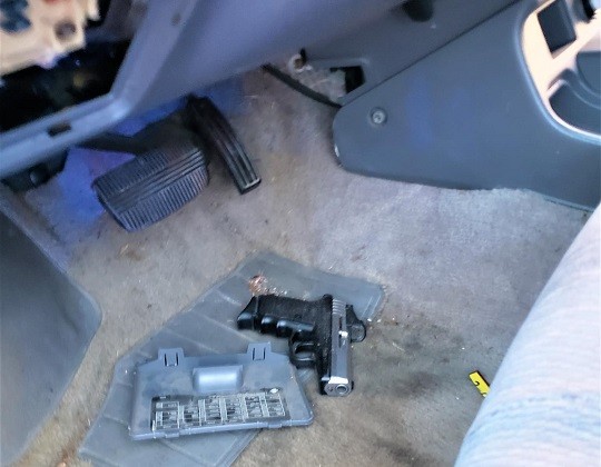 Police find a loaded pistol in an alleged human smuggling attempt in South Texas. (U.S. Border Patrol/Laredo Sector)