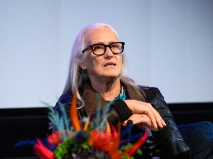 LONDON, ENGLAND - OCTOBER 11: Jane Campion speaks during a Screen Talk during the 65th BFI London Film Festival at BFI Southbank on October 11, 2021 in London, England. (Photo by Joe Maher/Getty Images for BFI)