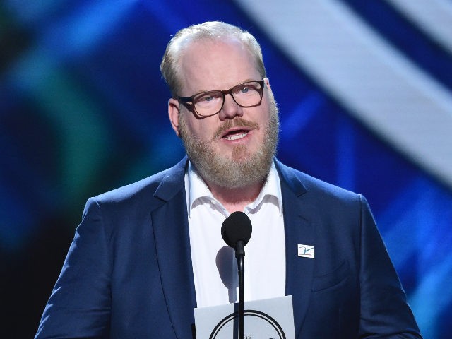 Jim Gaffigan presents the award for best championship performance at the ESPY Awards at th