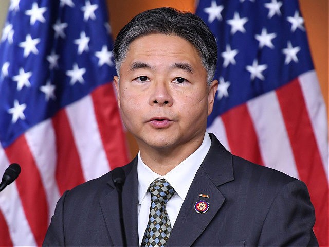 US Democratic Representative Ted Lieu speaks at a press conference following a meeting of the Democratic Caucus at the US Capitol in Washington, DC, on November 2, 2021. (Photo by MANDEL NGAN / AFP) (Photo by MANDEL NGAN/AFP via Getty Images)