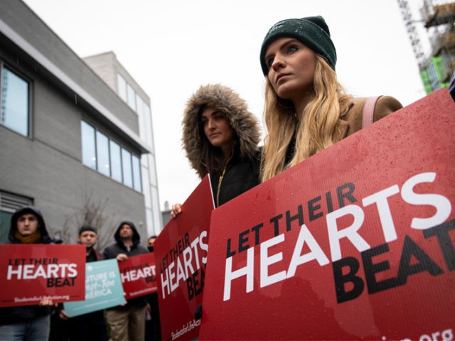 WASHINGTON, DC - JANUARY 20: Anti-abortion activists protest outside of a Planned Parentho