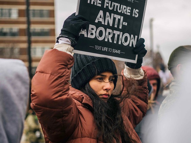 DALLAS, TEXAS - JANUARY 15: Pro-life demonstrators listen to organizers and activists during the "Right To Life" rally on January 15, 2022 in Dallas, Texas. The Catholic Pro-Life Community, Texans for Life Coalition, the Catholic Diocese of Dallas, and the Diocese of Fort Worth North hosted the Texas March for …