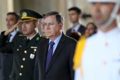 David Satterfield, named as US envoy for the Horn of Africa, pays respects as US ambassador to Turkey during a wreath-laying ceremony at the mausoleum of the Turkish Republic's founder Mustafa Kemal Ataturk in Ankara in September 2019