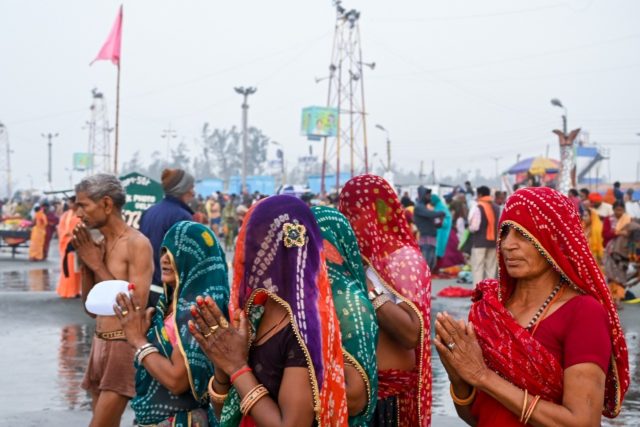 As many as three million people are expected to attend the Gangasagar Mela religious festi