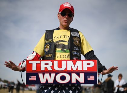 Jonathan Riches, who has attended 40 Trump events, joined thousands of other supporters of the former president for a rally in Arizona on January 15, 2021