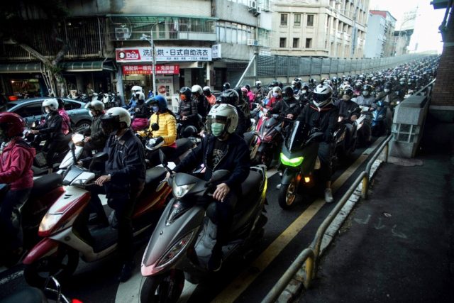 About 21 percent of all motorbikes are electric in Taiwan, where riders can access a growi