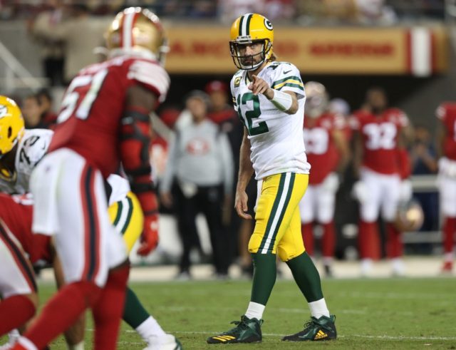 Green Bay Packers star Aaron Rodgers is hoping to break his playoff jinx against the San F