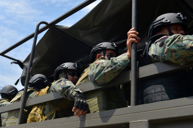 Soldiers have been deployed in Guayaquil to 'prevent the entry of drugs from the north (Co