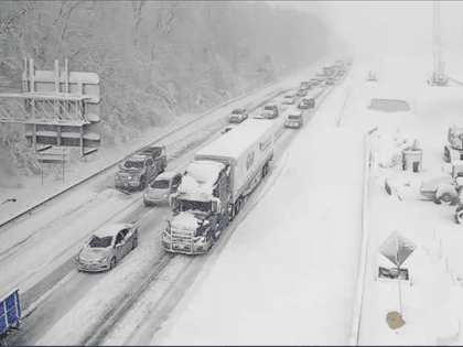 This image provided by the Virginia department of Transportation shows a closed section of
