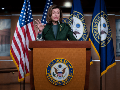 Speaker of the House Nancy Pelosi of Calif., speaks during a news conference on Capitol Hi