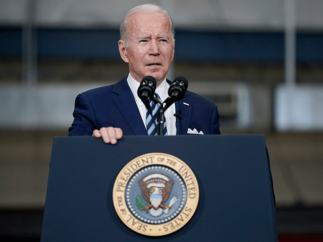 President Joe Biden speaks before signing an executive order on project labor agreements a