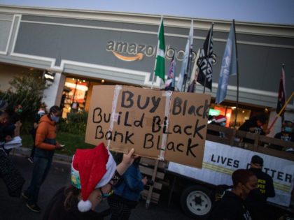 Black Lives Matter protest outside Amazon store