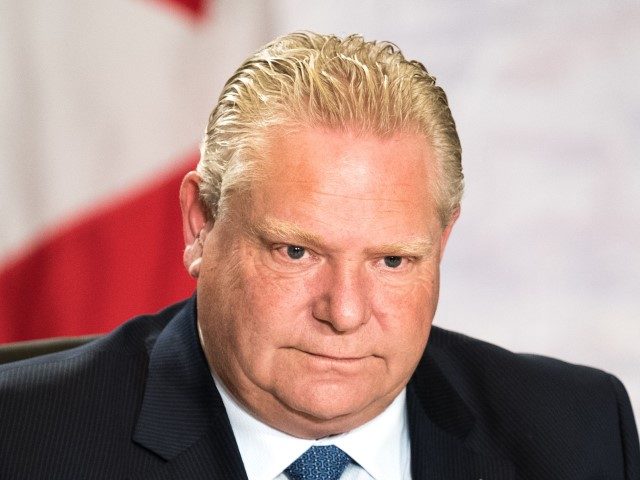 Ontario Premier Doug Ford attends a meeting of the prime ministers of the Canadian provinces on December 7, 2018, in Montreal. - The meeting was called for by Canadian Prime Minister Justin Trudeau.