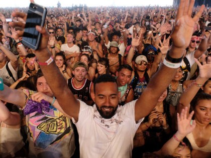 INDIO, CA - APRIL 23: A view of the crowd during day 3 (Weekend 2) of the 2017 Coachella Valley Music & Arts Festival (Weekend 2) at the Empire Polo Club on April 23, 2017 in Indio, California. (Photo by Frazer Harrison/Getty Images for Coachella)