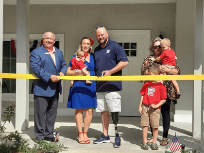 Homes For Our Troops presented the keys to Army SGT Justin Callahan and his family's new specially adapted custom home in Jupiter, FL!