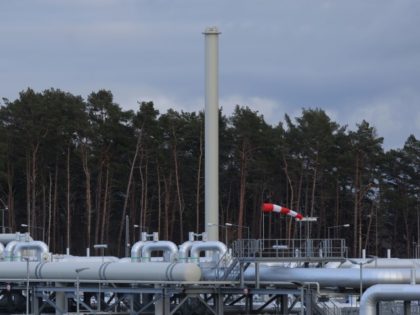 LUBMIN, GERMANY - FEBRUARY 02: The receiving station of the Nord Stream 2 gas pipeline stands on February 02, 2022 near Lubmin, Germany. Nord Stream 2, which is owned by Russian energy company Gazprom, is to transport Russian natural gas from Russia to Germany along over 1,200km of twin pipeline …