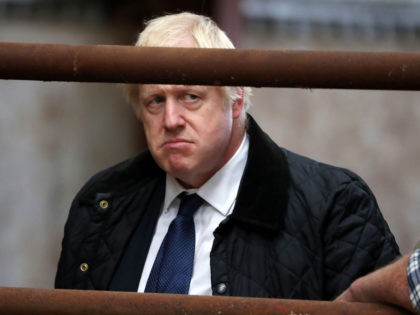 ABERDEEN, SCOTLAND - SEPTEMBER 06: British Prime Minister Boris Johnson visits Darnford Farm in Banchory near Aberdeen on September 6, 2019 in Aberdeen, Scotland. The Prime Minister travelled to Aberdeenshire visiting Peterhead fish market and a farm to coincide with the publication of Lord Bew’s Review and the announcement of …