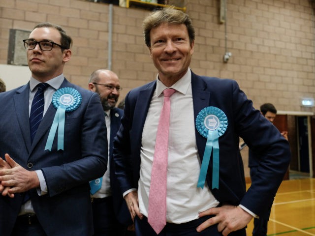 HARTLEPOOL, ENGLAND - DECEMBER 13: Richard Tice (R), Brexit Party candidate for Hartlepool