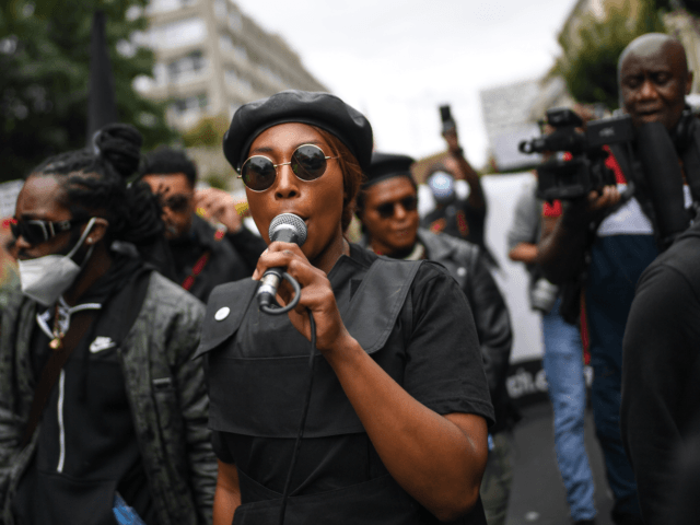 LONDON, ENGLAND - AUGUST 30: Black Lives Matter protesters are seen during the Million People March on August 30, 2020 in London, England. The Million People March is protesting against systemic racism and taking place in lieu of the Notting Hill Carnival. (Photo by Peter Summers/Getty Images)