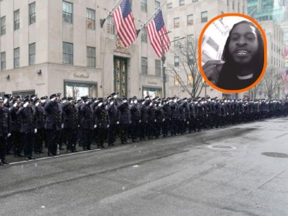 Activist Terrell Harper threatens NYPD funerals. (Getty Images/Instagram)