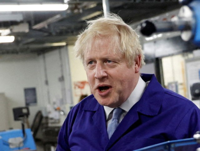 MIDDLETON, UNITED KINGDOM - FEBRUARY 3: Prime Minister Boris Johnson arrives at the techno