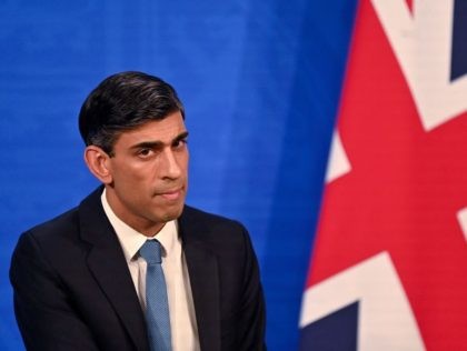 Britain's Chancellor of the Exchequer Rishi Sunak hosts a press conference in the Downing Street Briefing Room on February 3, 2022. - The UK government on Thursday stepped in to help the hardest-hit households struggling with the rising cost of living, announcing a £9 billion package to offset soaring energy …