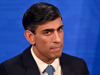 LONDON, ENGLAND - FEBRUARY 03: Britain's Chancellor of the Exchequer Rishi Sunak hosts a p