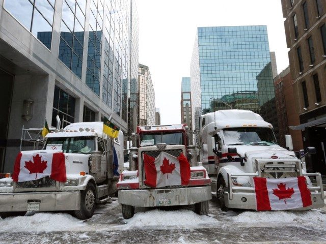 Trucks parked in downtown Ottawa continue to protest Covid-19 vaccine mandates and restric