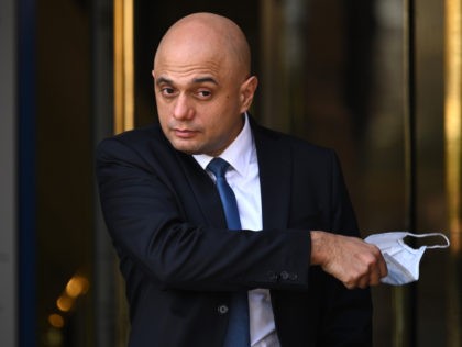 LONDON, ENGLAND - FEBRUARY 07: Health Secretary Sajid Javid leaves Millbank Studios on February 7, 2022 in London, England. The health secretary denied reports that the publication of the National Recovery Plan for the health service was delayed due to tensions between Treasury and Downing Street, instead citing disruptions caused …