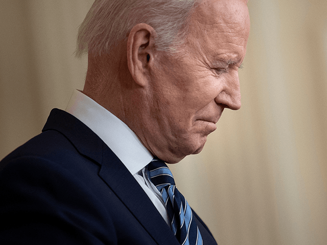 US President Joe Biden makes a statement from the East Room of the White House about Russia's invasion of Ukraine February 24, 2022, in Washington, DC. - Biden announced "devastating" Western sanctions against Russia on Thursday. After a virtual, closed-door meeting, the G7 democracies said they stand firm against Russia's …