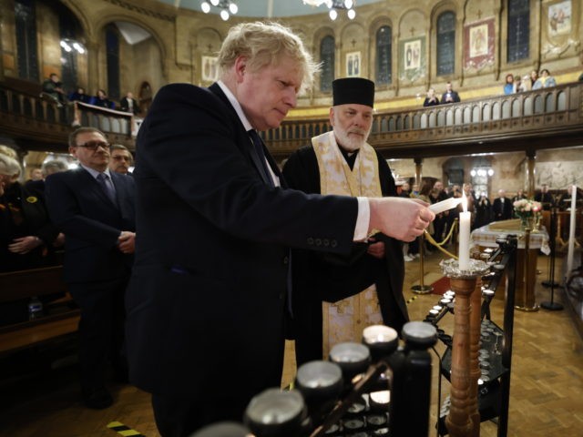 LONDON, UNITED KINGDOM - FEBRUARY 27: British Prime Minister Boris Johnson meets members o