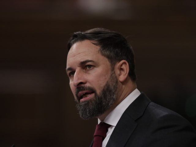 MADRID, SPAIN - OCTOBER 21: VOX President, Santiago Abascal, is seen during a no-confidenc