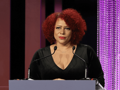 Nikole Hannah-Jones speaks onstage at The Hollywood Reporter 2021 Power 100 Women in Entertainment, presented by Lifetime at Fairmont Century Plaza on December 08, 2021 in Los Angeles, California. (Photo by Kevin Winter/Getty Images for The Hollywood Reporter)