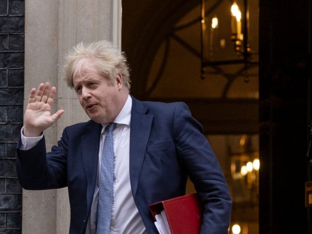 LONDON, ENGLAND - FEBRUARY 02: British Prime Minister Boris Johnson leaves 10 Downing Stre