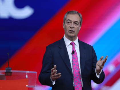 ORLANDO, FLORIDA - FEBRUARY 25: Nigel Farage speaks during the Conservative Political Action Conference (CPAC) at The Rosen Shingle Creek on February 25, 2022 in Orlando, Florida. CPAC, which began in 1974, is an annual political conference attended by conservative activists and elected officials. (Photo by Joe Raedle/Getty Images)