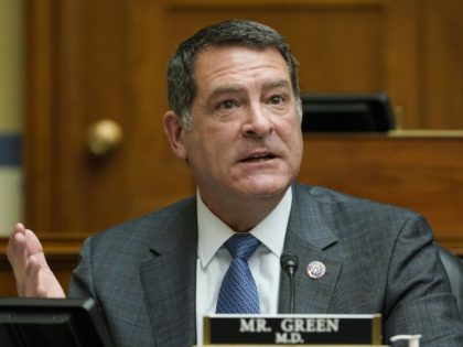 Balloon - WASHINGTON, DC - MAY 19: Rep. Mark Green (R-TN) speaks during a House Select Subcommittee on the Coronavirus Crisis hearing in the Rayburn House Office Building on Capitol Hill May 19, 2021, in Washington DC. The hearing will examine the actions that Emergent Biosolutions took that led to …