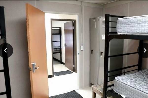 Four-man dormitory-style rooms now being occupied by Guardsmen in the Del Rio area of operations. (Photo: Texas Military Department)