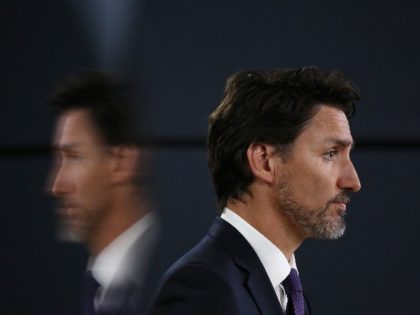 Canadian Prime Minister Justin Trudeau listens to a question during a news conference January 9, 2020 in Ottawa, Canada. - Prime Minister Justin Trudeau said Thursday that Canada had intelligence from multiple sources indicating that a Ukrainian airliner which crashed outside Tehran was mistakenly shot down by Iran. (Photo by …