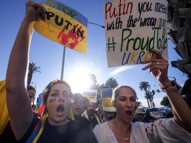 L.A. Ukraine protest 1 (Ringo Chiu / AFP / Getty)