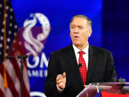 Former Secretary of State Mike Pompeo, speaks at the Conservative Political Action Conference (CPAC) Friday, Feb. 25, 2022, in Orlando, Fla. (AP Photo/John Raoux)