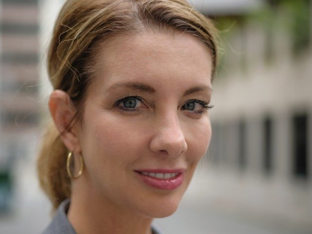 Shannon Watts, founder of Moms Demand Action for Gun Sense in America, poses for a photogr