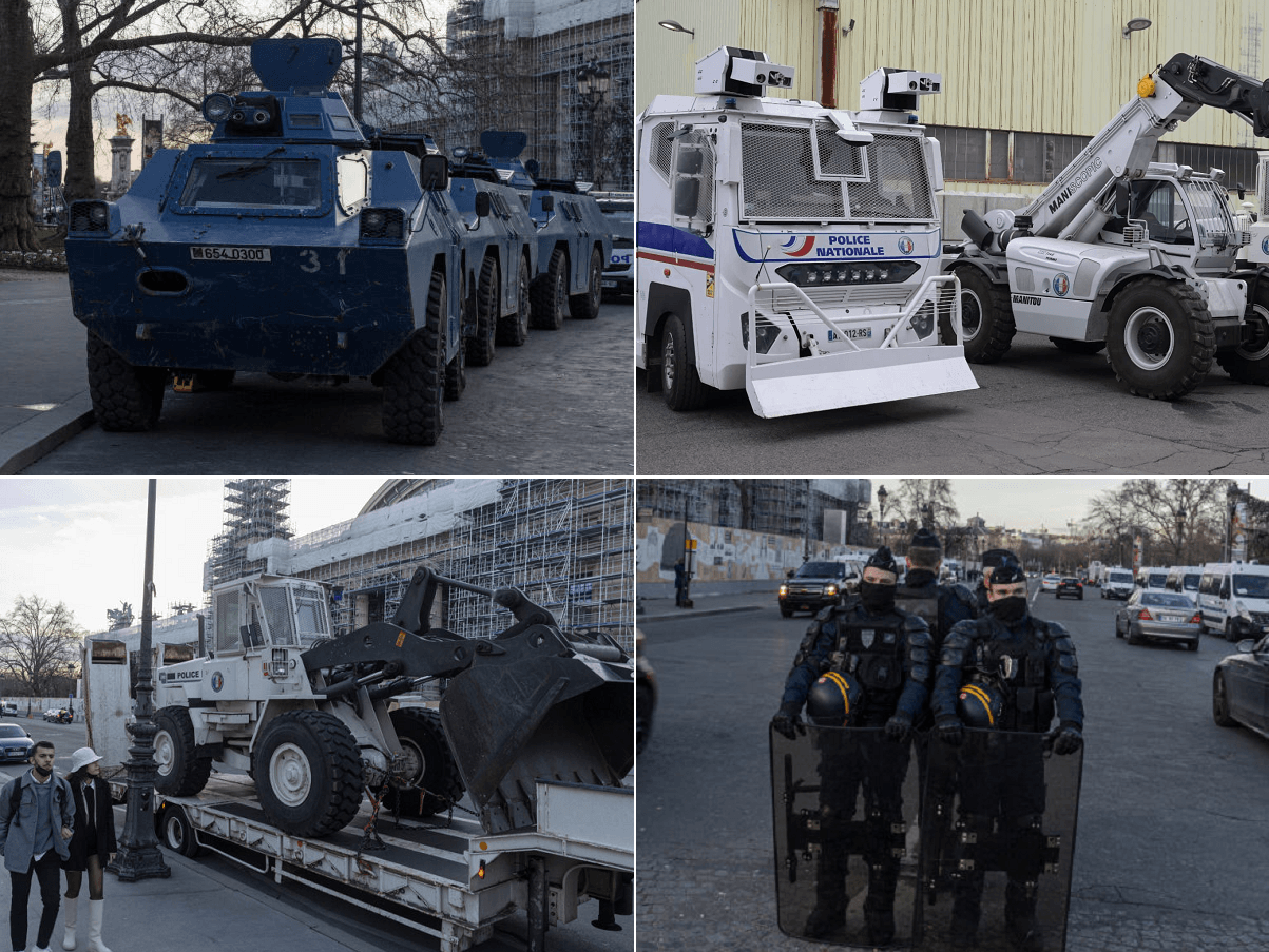 French Police Ready Armoured Cars Ahead of 'Freedom Convoy' Protest - Vimarsana News