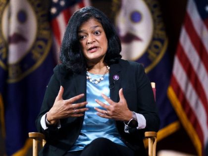 Rep. Pramila Jayapal, D-Wash., chair of the nearly 100-member Congressional Progressive Caucus, talks to The Associated Press about her goals as a champion of human rights issues, and President Joe Biden's domestic agenda, at the Capitol in Washington, Thursday, Oct. 7, 2021. Now in her third term, Jayapal represents Washington's …